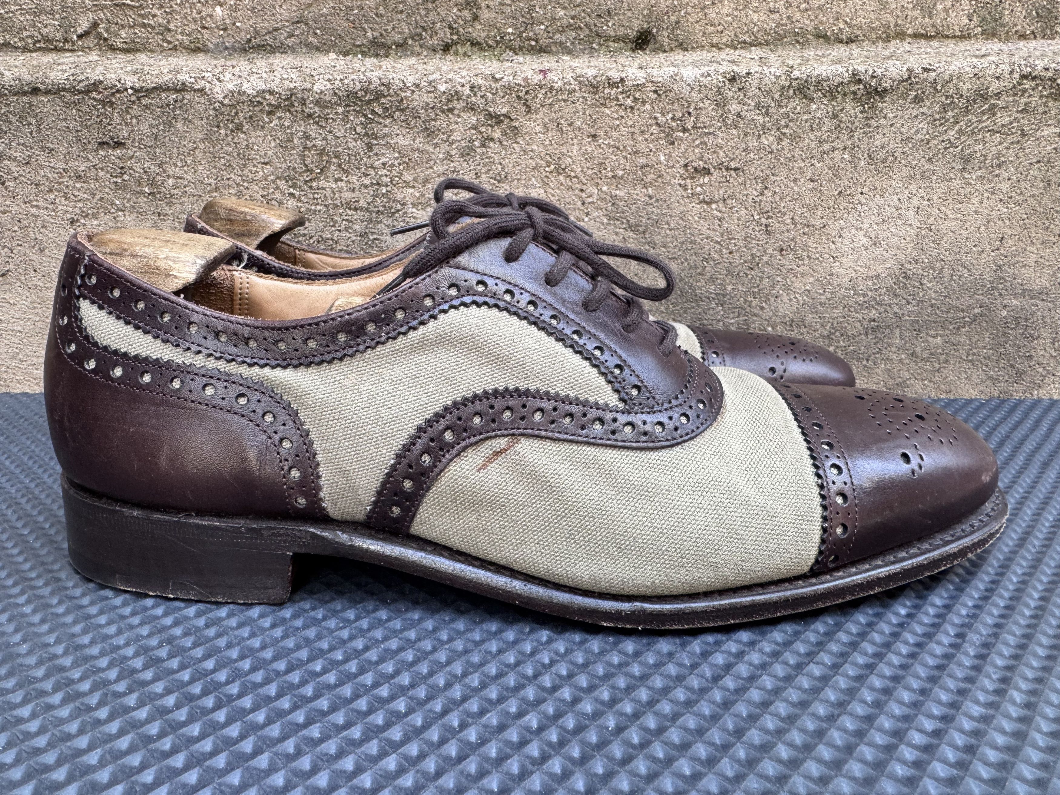Church's Church's Diplomat England Brogue Cap Toe Oxfords Size US 8 / EU 41 - 4 Thumbnail