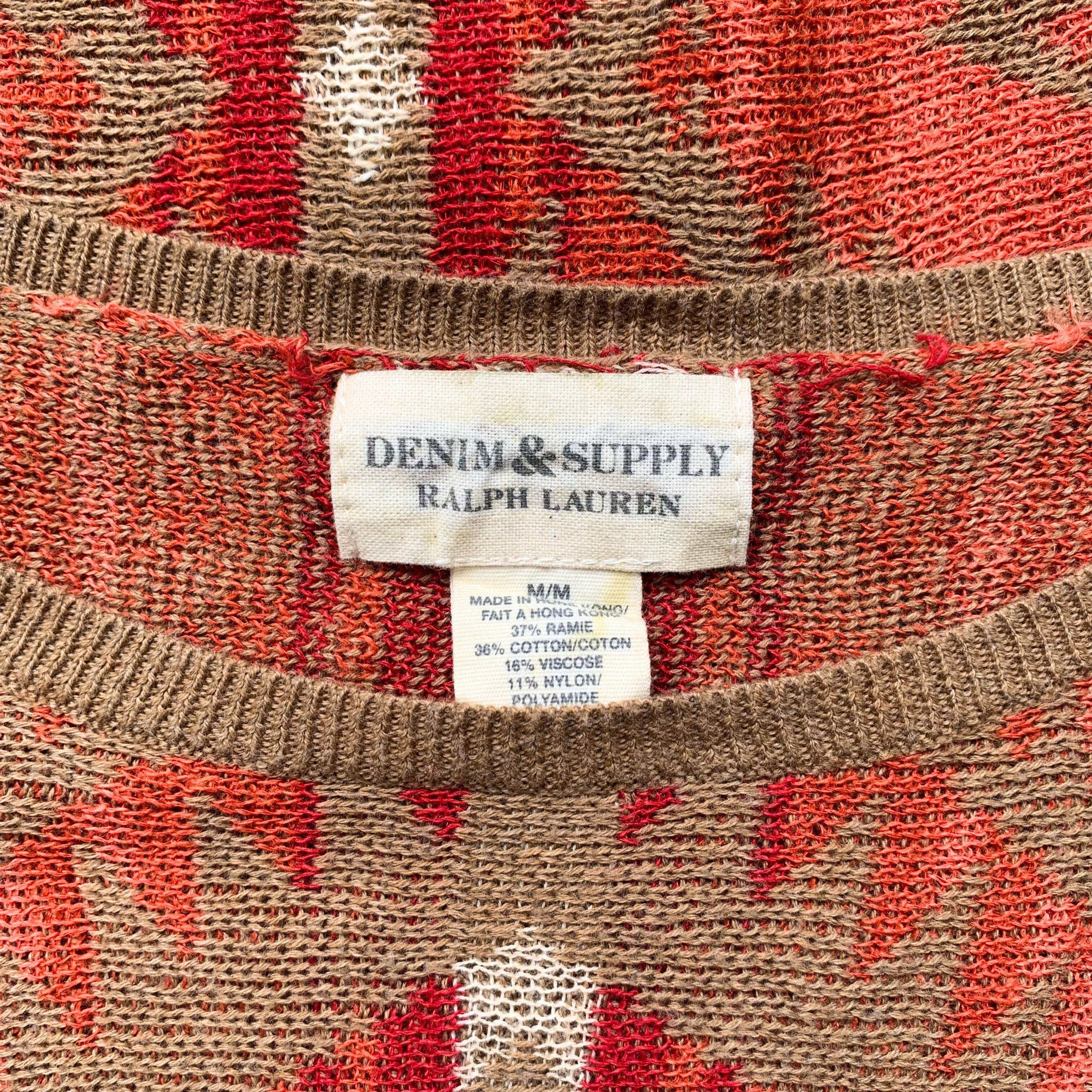 Polo Ralph Lauren Vintage Denim Supply By Polo Ralph Lauren Womens Top Knit Size M / US 6-8 / IT 42-44 - 5 Thumbnail
