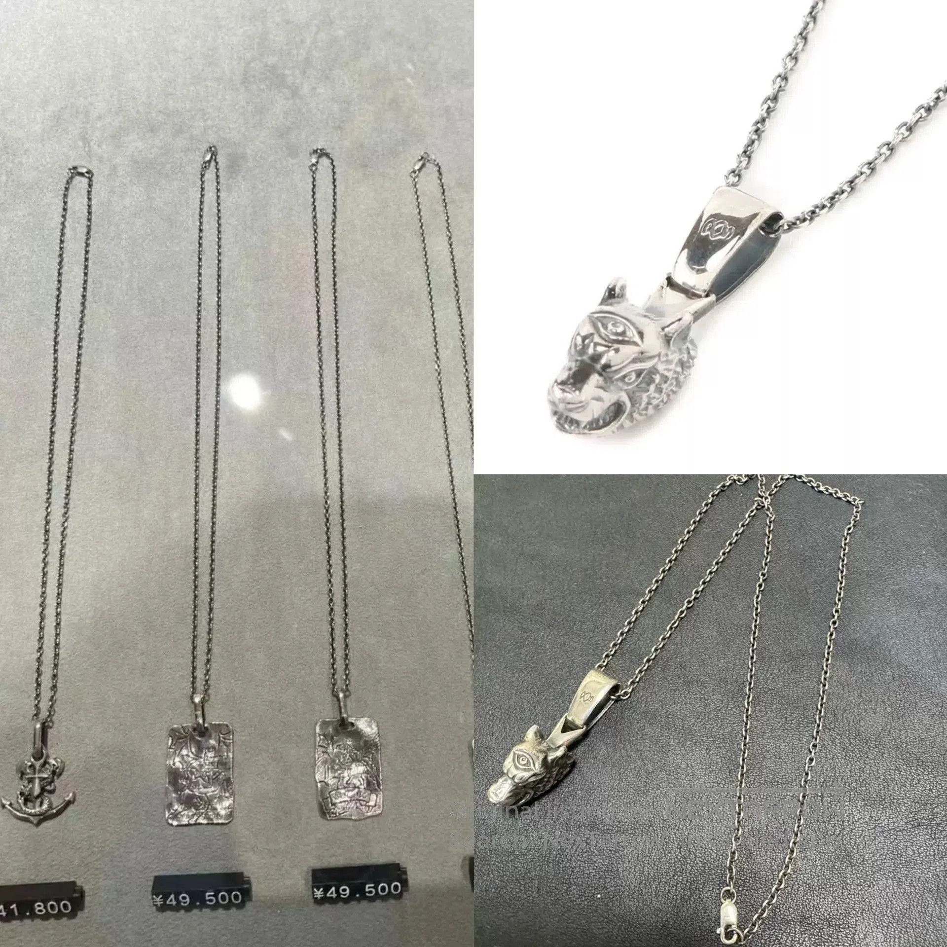 Yohji Yamamoto YOHJI YAMAMOTO GOTHIC WOLF DAGGER PENDANT WITH CHAN