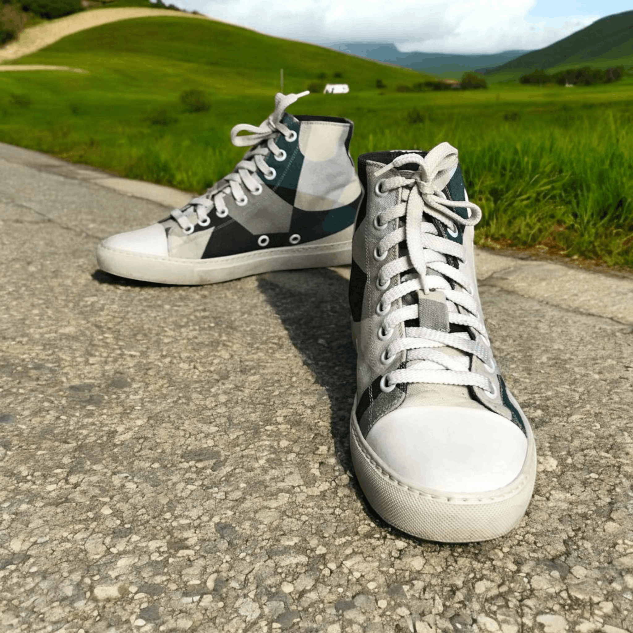 Viktor & Rolf Viktor&Rolf Camo White Suede Sneakers Size US 6 / EU 39 - 2 Thumbnail