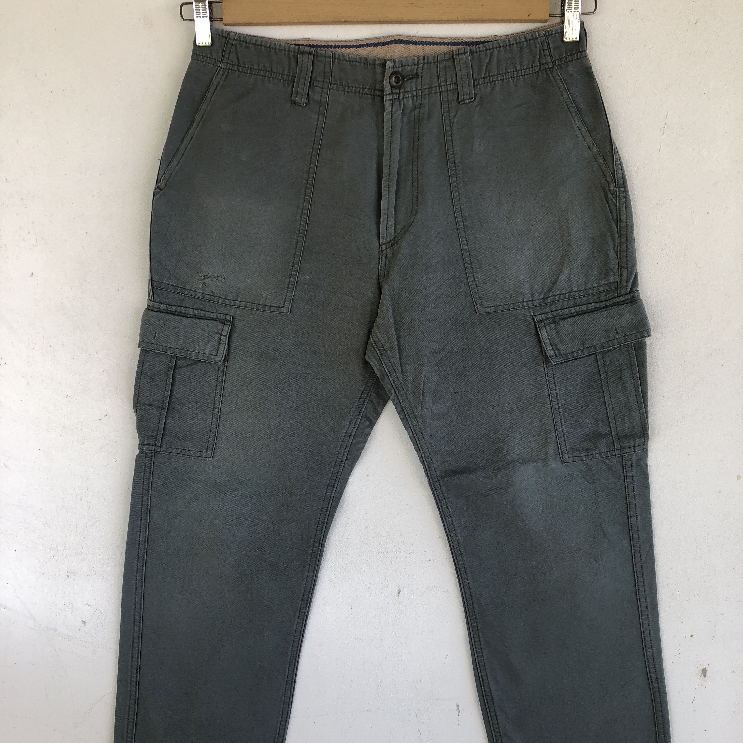 Japanese Brand Vintage Japanese Cargo Pants Multi Pocket Baggy Trousers Size US 32 / EU 48 - 3 Thumbnail