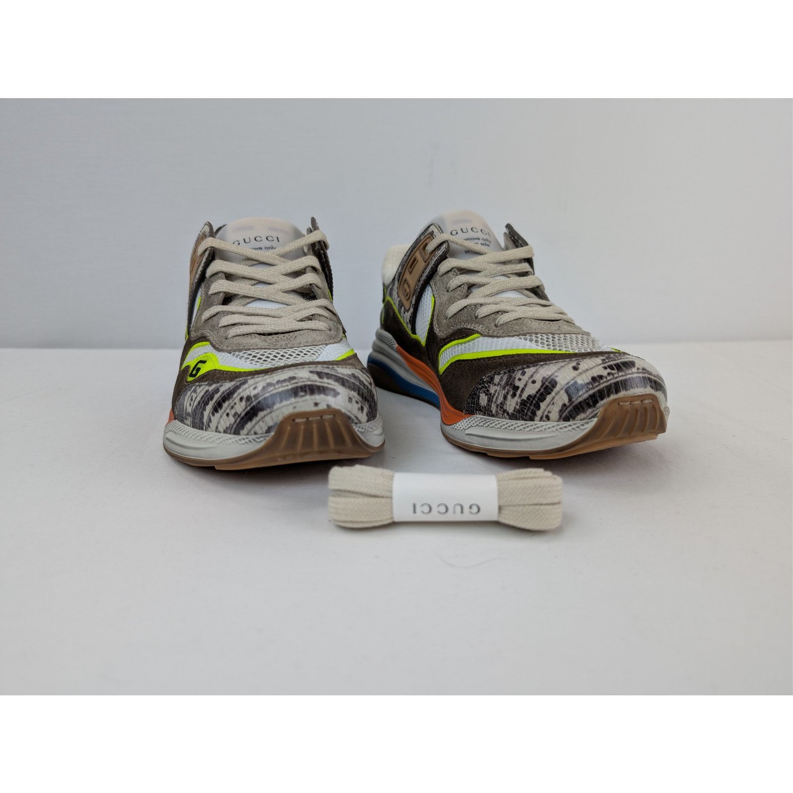 Gucci o1rshd1 Ultrapace Low-Top Sneaker Rock Tejus Printed / Brown Size US 8.5 / EU 41-42 - 5 Thumbnail
