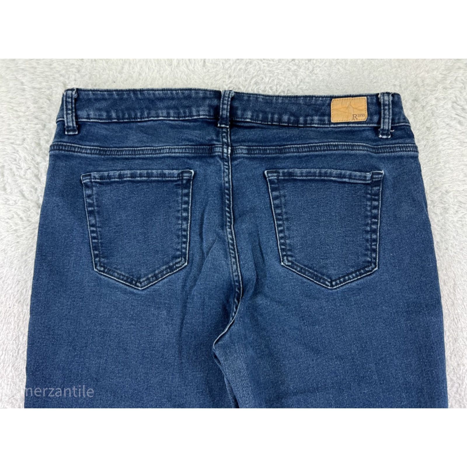 CO Roebuck and Co Jeans Womens 14 Blue Denim Bootcut Cotton Stretch Western Size 36" / US 14 / IT 50 - 3 Thumbnail