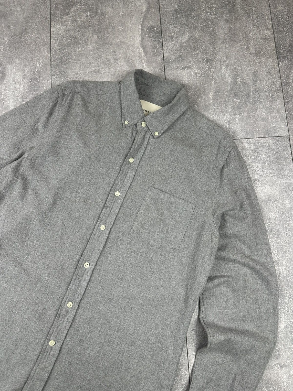 A Day's March A Days March Basic Silver Shirt Button Up Size US L / EU 52-54 / 3 - 4 Thumbnail