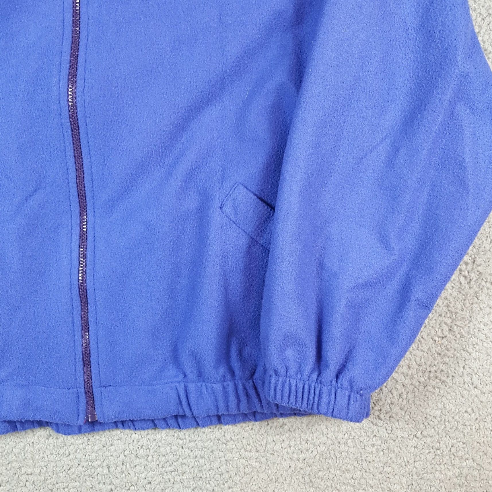 Blair VINTAGE Blair Windbreaker Jacket 2XL Womens Blue Fleece Zip Up Outdoor Hiking 80s 90s Winter Pockets Full Zip Logo Embroidered Size XXL / US 16-18 / IT 52-54 - 3 Thumbnail