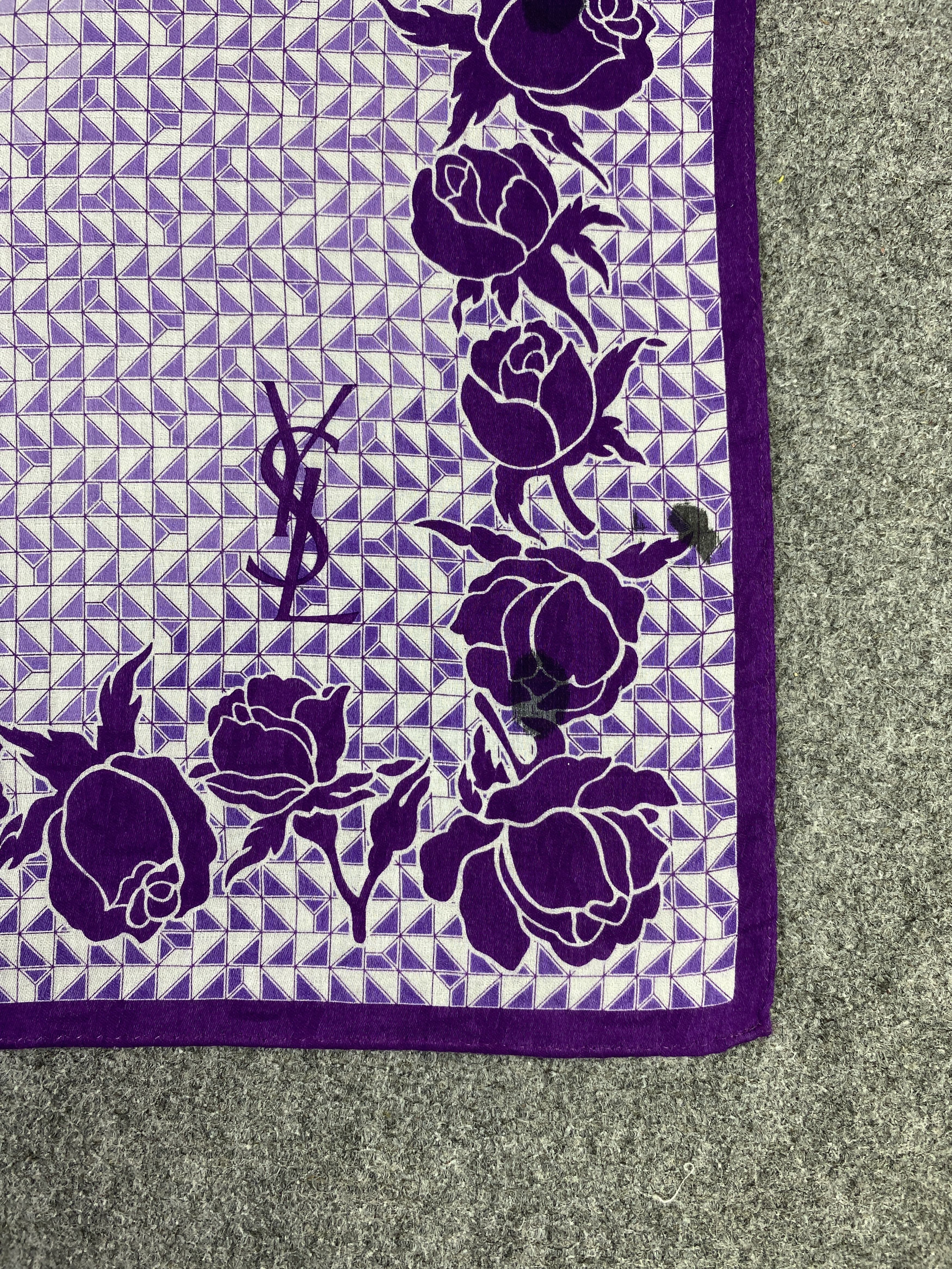 Yves Saint Laurent Yves Saint Laurent Handkerchief / Neckerchief KT0104 Size ONE SIZE - 5 Thumbnail