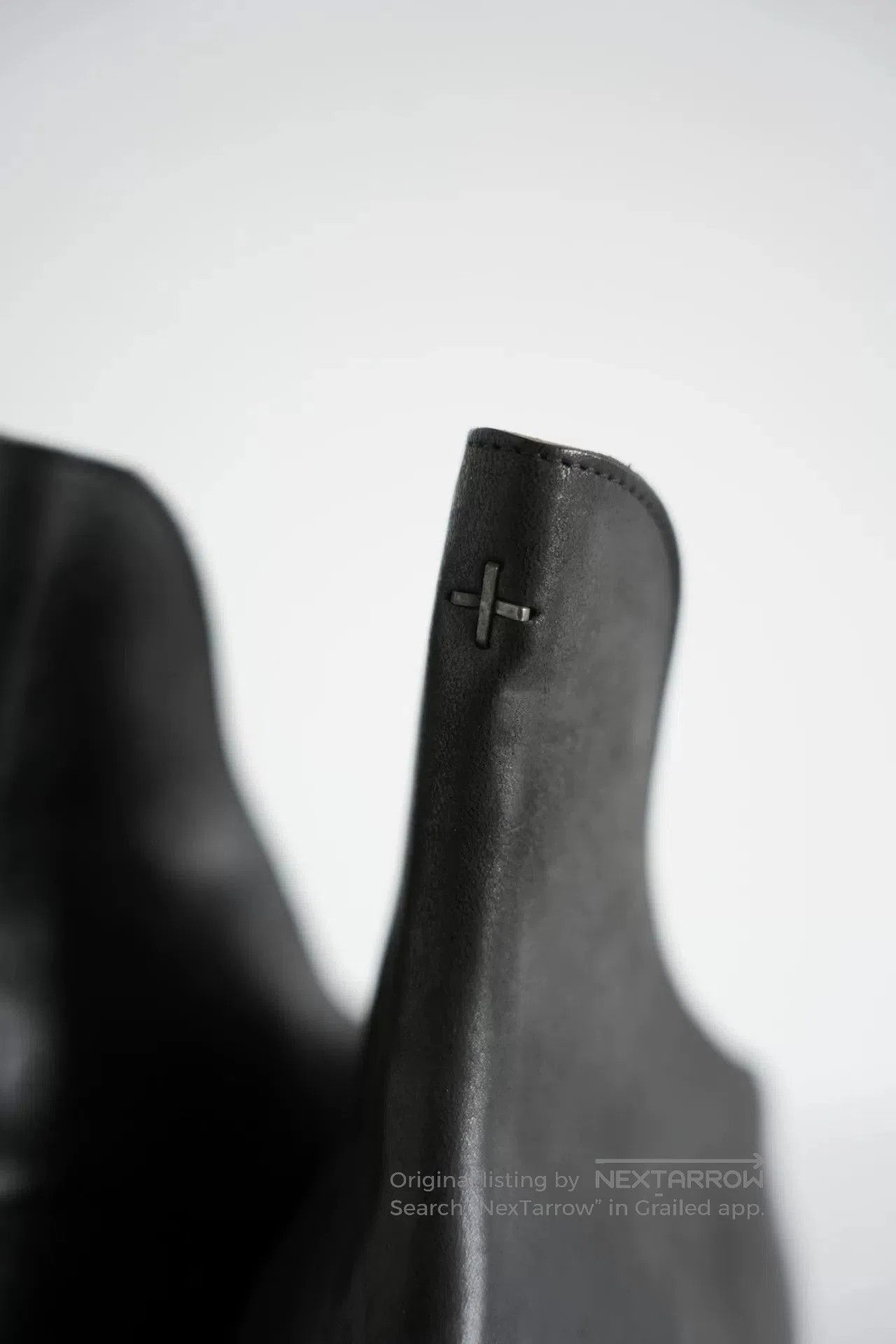 Ma+ M.A+ Black Horse Leather Wizard Shoes. Size US 8.5 / EU 41-42 - 6 Thumbnail