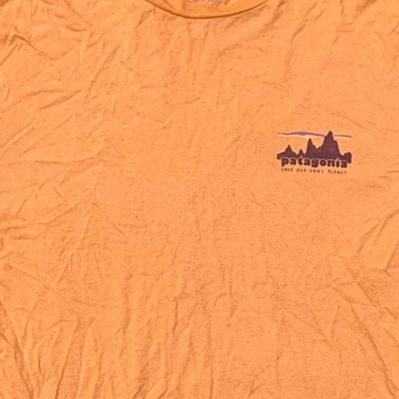 Patagonia Patagonia Orange T-Shirt Men's Save Our Home Planet Logo Sz M Organic Cotton Size US M / EU 48-50 / 2 - 3 Thumbnail