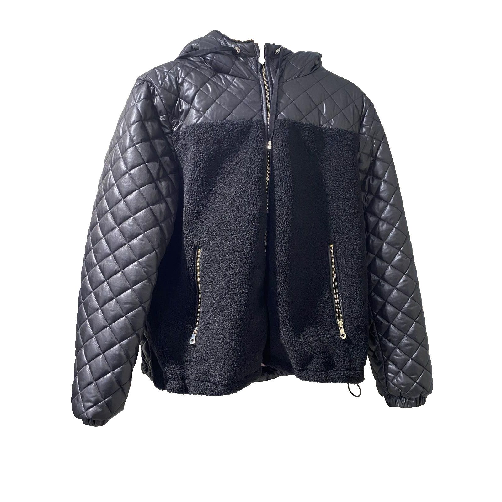 & Other Stories Kate Spade hooded mixed jacket coat size Large A001515 Size L / US 10 / IT 46 - 2 Thumbnail