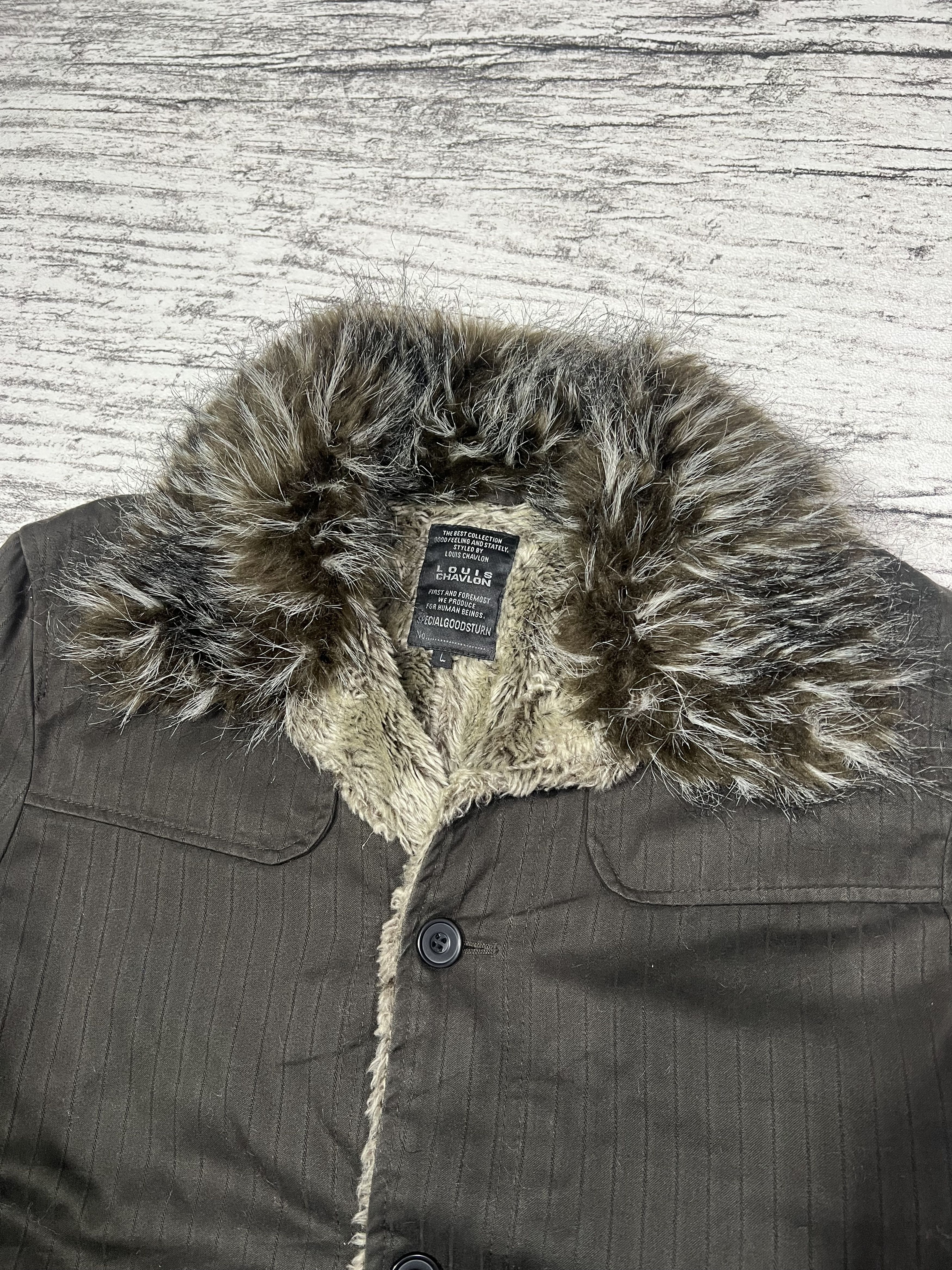 Japanese Brand 2000s Louis Chavlon Fuzzy Fur Napoleon Belt y2k Lgb Ifsix Size US L / EU 52-54 / 3 - 2 Thumbnail