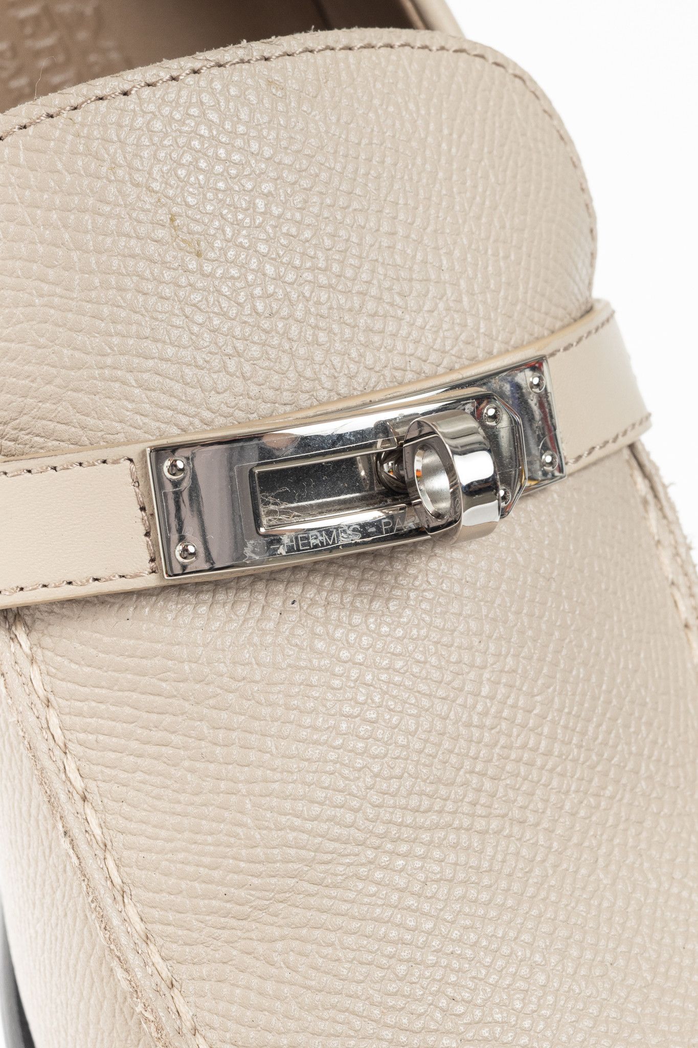 Hermes Hermes Destin Epsom Calfskin Kelly-Buckle Loafers Size US 6.5 / IT 36.5 - 8 Thumbnail