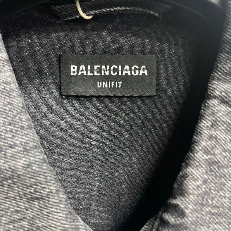 Balenciaga Balenciaga Black Grey 520 Capsule Solid Washed Old Digital Size US S / EU 44-46 / 1 - 2 Thumbnail