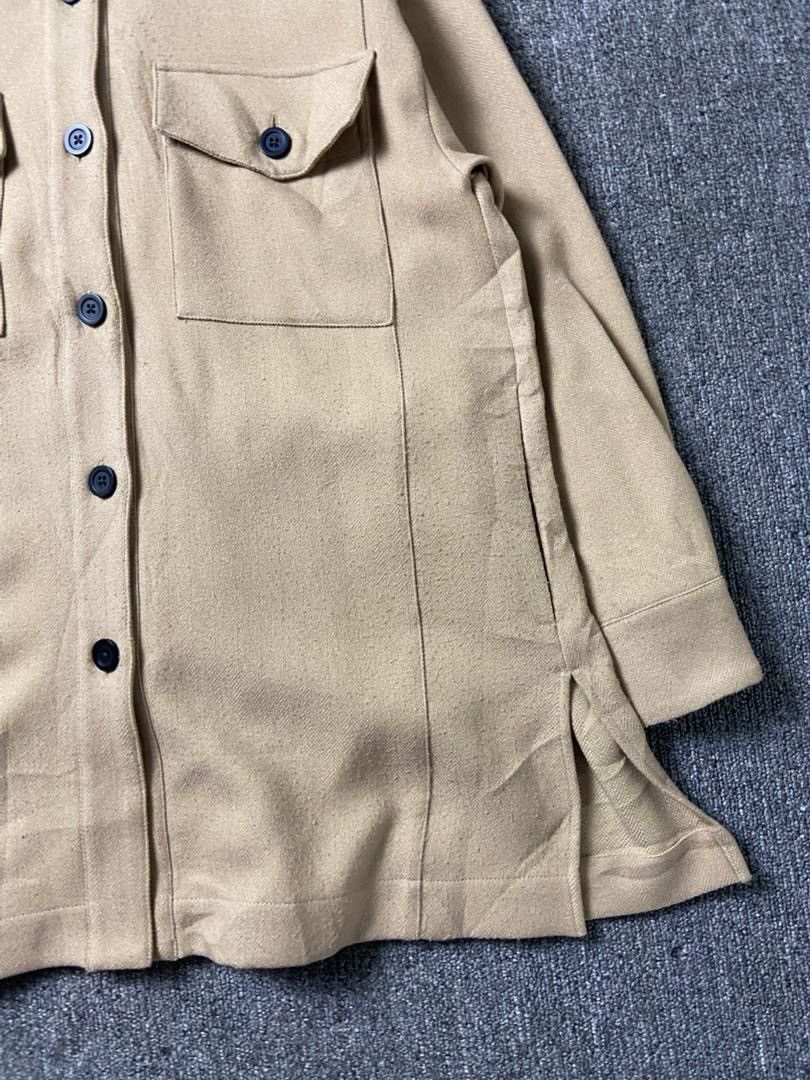 Japanese Brand United Tokyo Wool Blend Baggy Style Shirt (201) Size US S / EU 44-46 / 1 - 7 Thumbnail