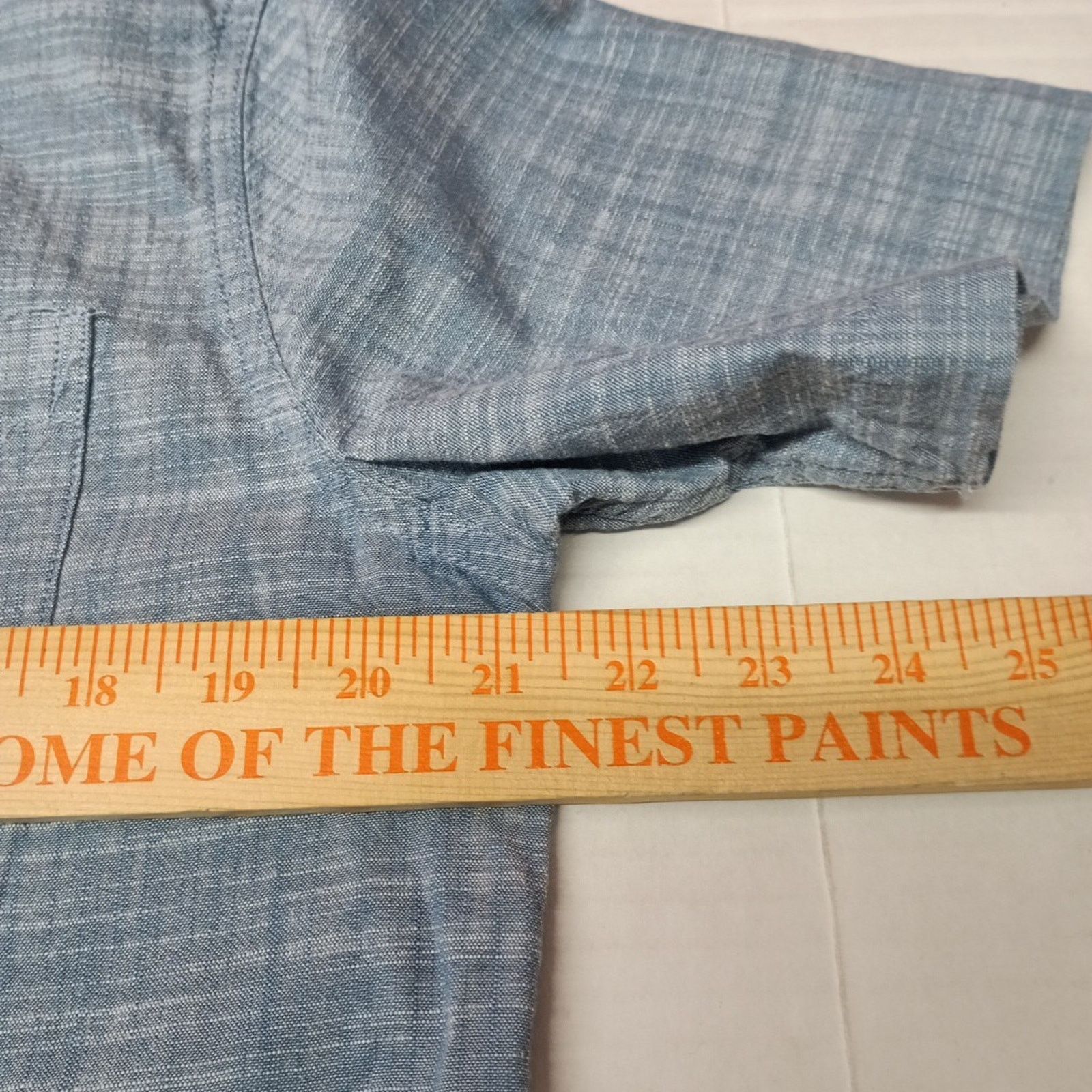 Chaps Chaps Seacoast Wash Chambray Woven Shirt Men's M Blue Shadow Size US M / EU 48-50 / 2 - 4 Thumbnail