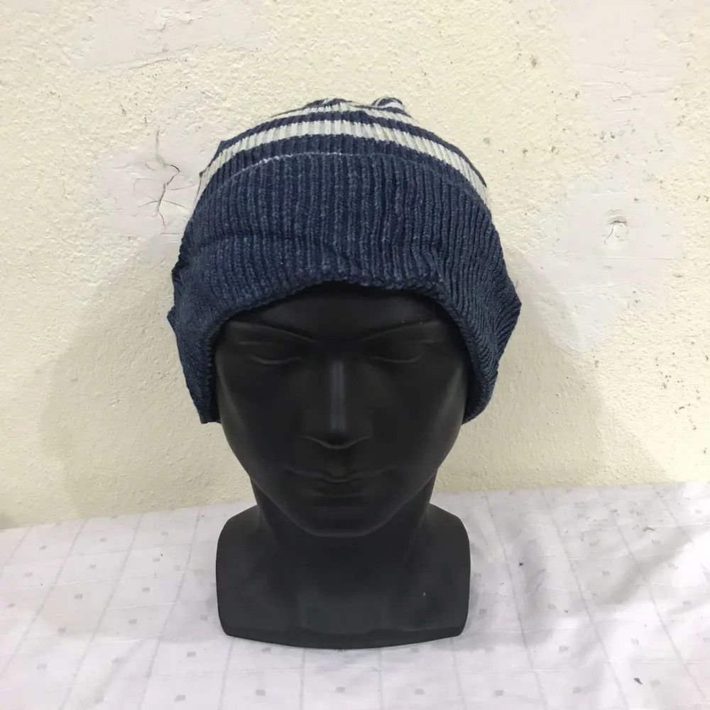 Japanese Brand × Vintage Japanese Brand Beams Stripe Design Beanie Hat Size ONE SIZE - 3 Thumbnail