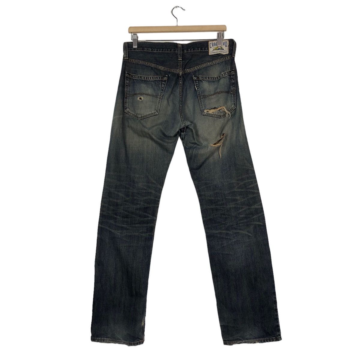 Hysteric Glamour 🔥Crack Evo Distressed Denim Jeans Biker Punk Style Size US 32 / EU 48 - 8 Thumbnail
