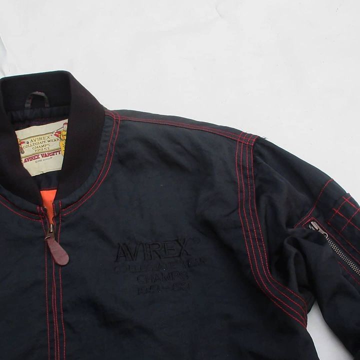Avirex Avirex Varsity Terracotta Military army Jacket Vintage Size US L / EU 52-54 / 3 - 6 Thumbnail
