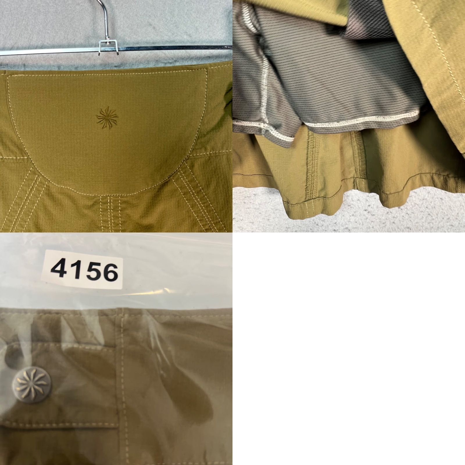 Athleta Athleta Womens Skirt 12 Olive Green Nylon Spandex Pockets Casual Mini Short Season Spring Summer VINTAGE No Size 34" / US 12 / IT 48 - 8 Thumbnail