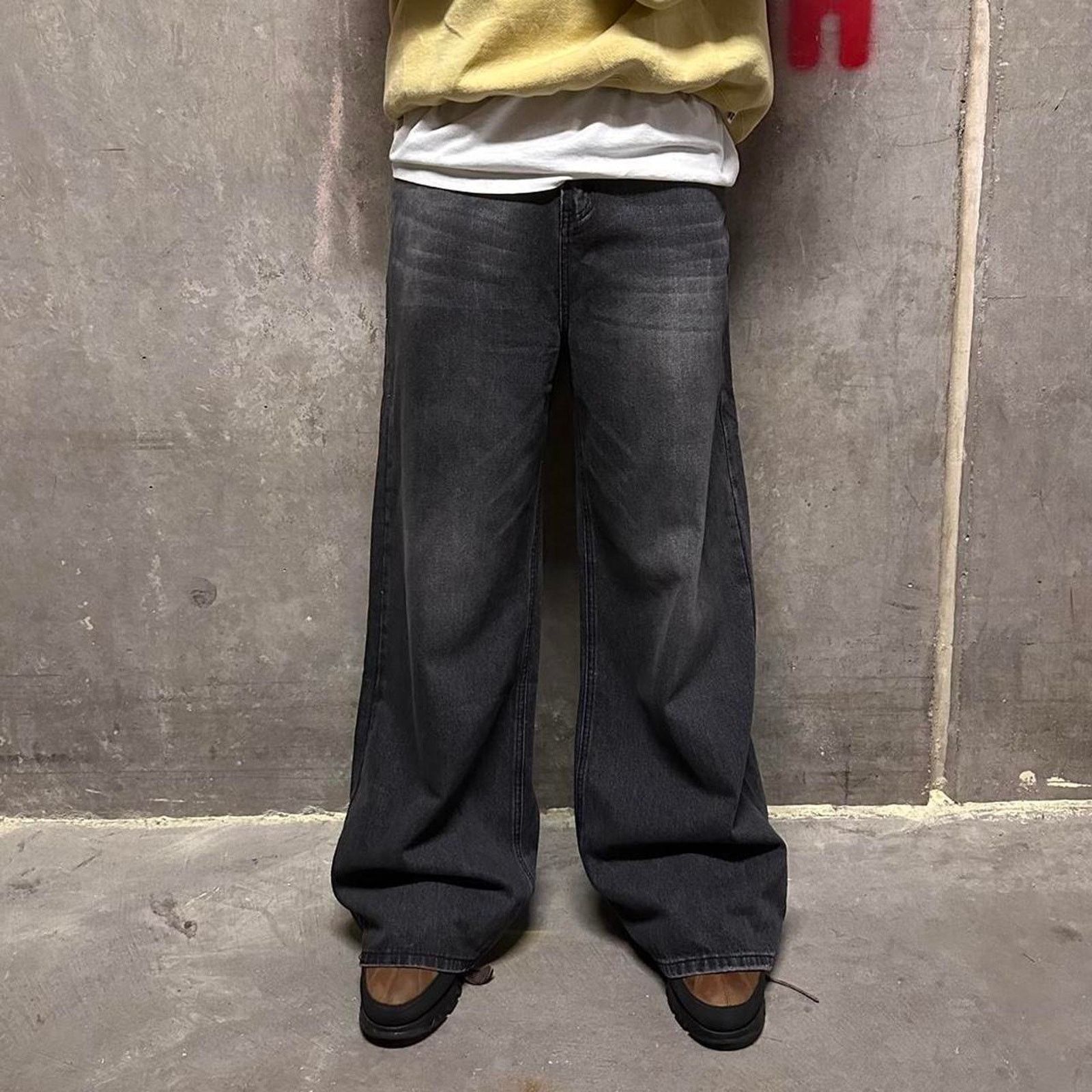 Other BLACK FADE Vintage BAGGY y2k DENIM WAIST 30 MODELED Size US 30 / EU 46 - 1 Thumbnail