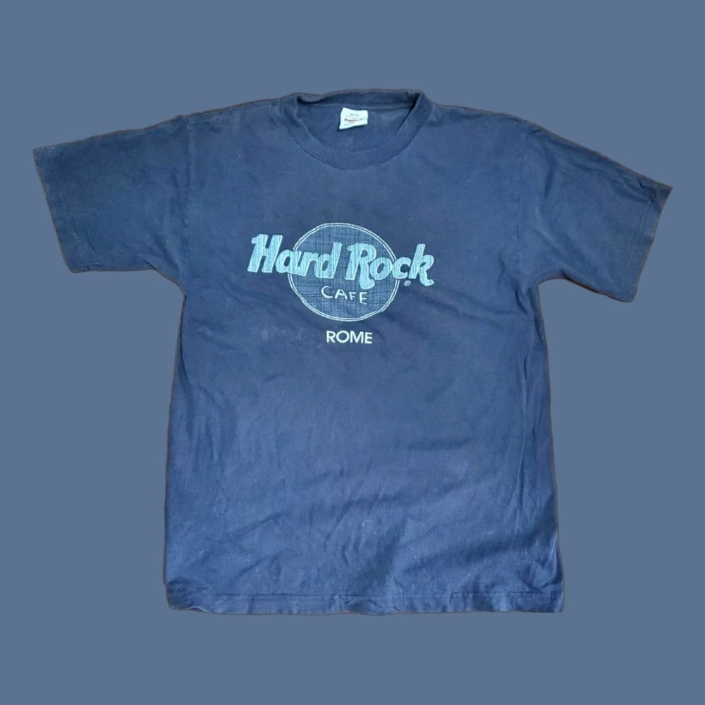 Hard Rock Cafe Hard Rock Cafe T-Shirt Shirt Men M Black 90s Vintage VGC Logo Graphic Short Sleeve Crew Neck Italy Size US M / EU 48-50 / 2 - 1 Thumbnail
