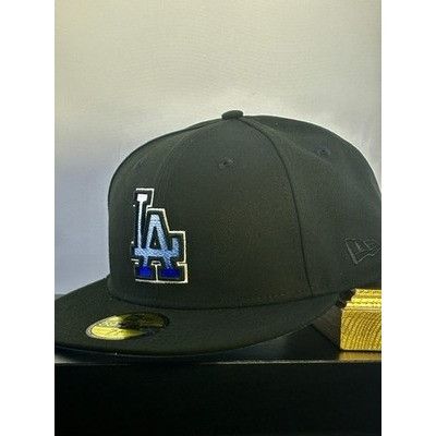 New Era Los Angeles Dodgers Gradient Pack Black 59FIFTY Hat Club 7 5 Size ONE SIZE - 4 Thumbnail