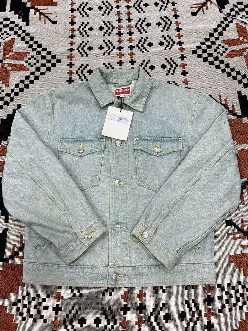Kenzo KENZO Haitang flower embroidered denim jacket Size M / US 6-8 / IT 42-44 - 2 Thumbnail