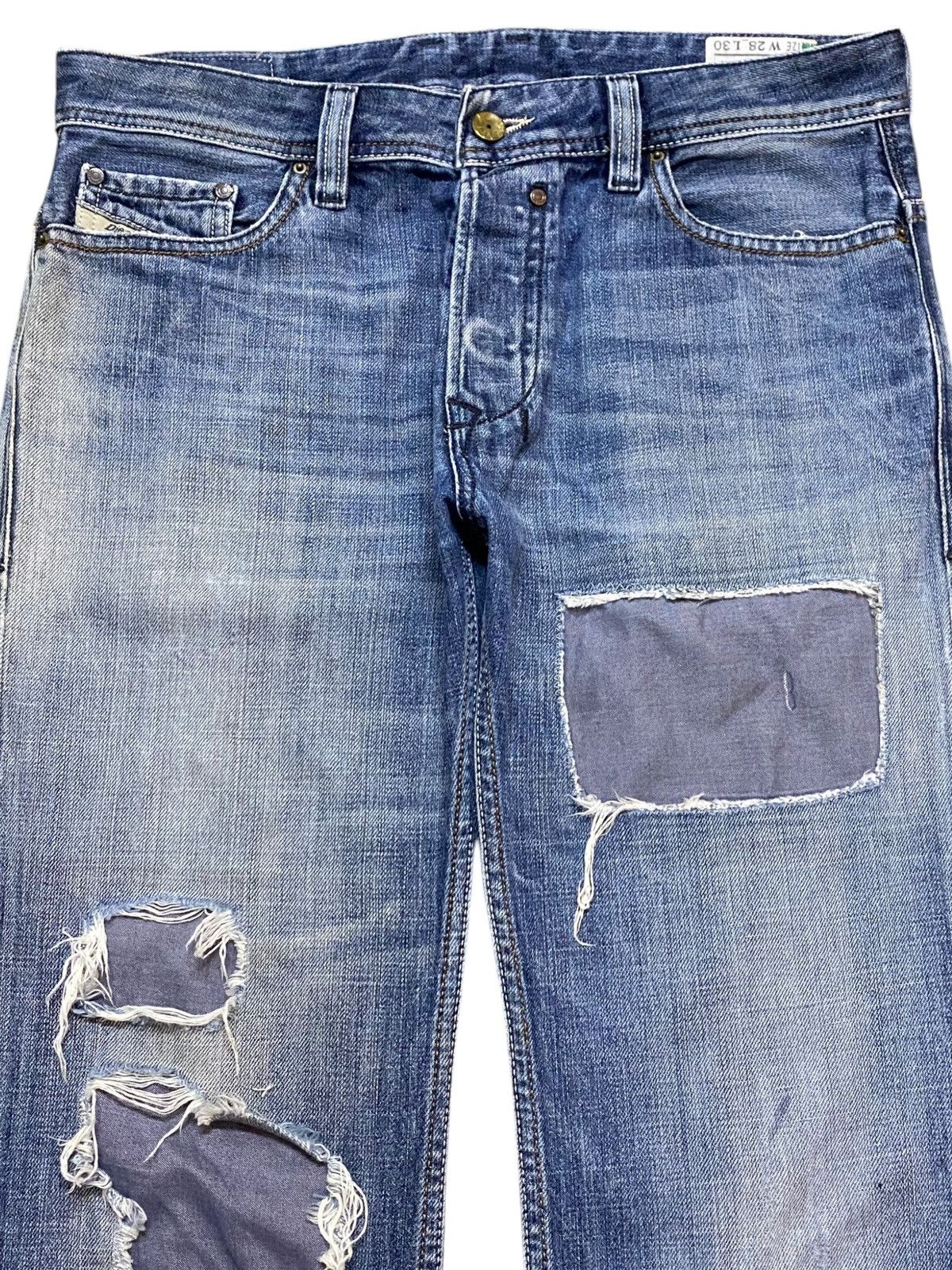 Diesel Black Gold Vintage Diesel Jeans Safado Full Button Distressed Rock Size US 32 / EU 48 - 3 Thumbnail
