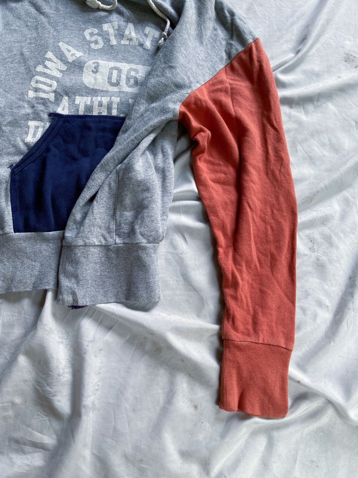 Japanese Brand THRIFT STANDARD OLDAND FUNNY STYLING COLOUR BLOCK HOODIE Size US M / EU 48-50 / 2 - 5 Thumbnail