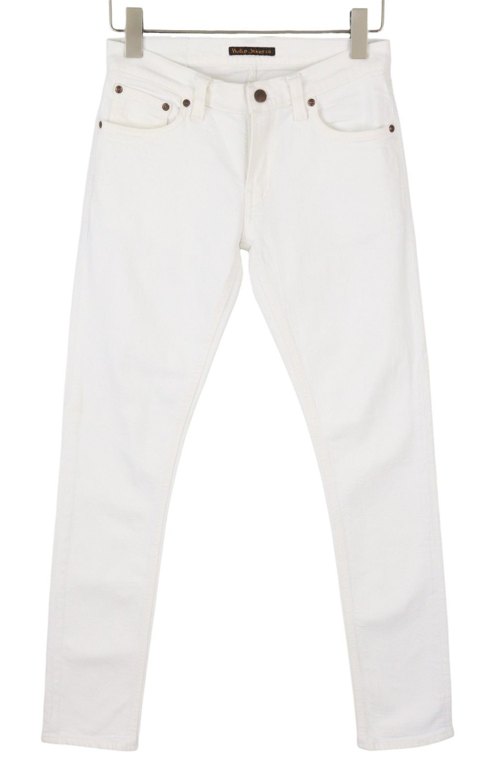 Nudie Jeans LONG JOHN WHITE W28/L32 Skinny Organic Jeans 87260 Size US 28 / EU 44 - 1 Thumbnail