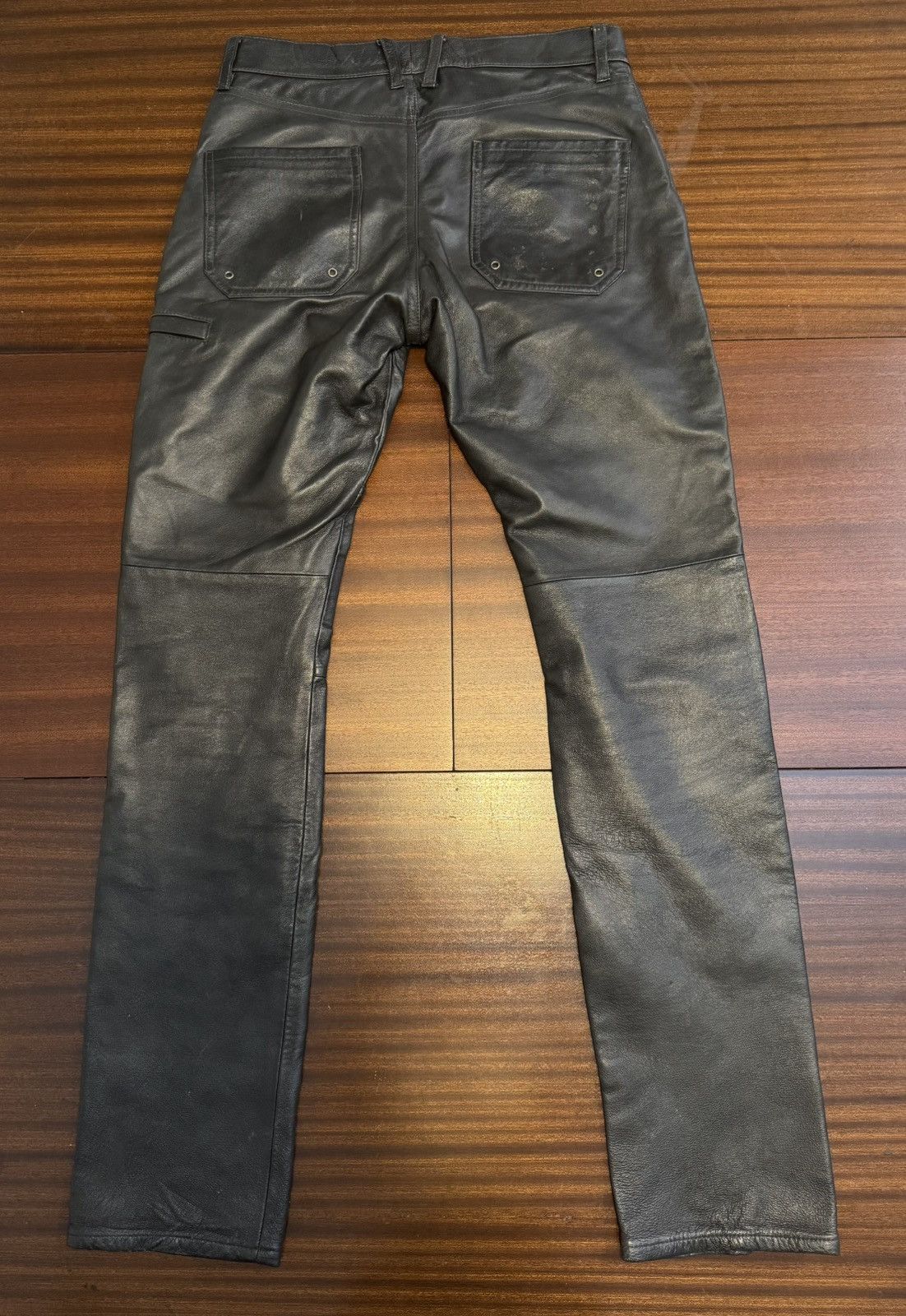 PPFM PPFM Black Leather Pants Size US 30 / EU 46 - 2 Thumbnail