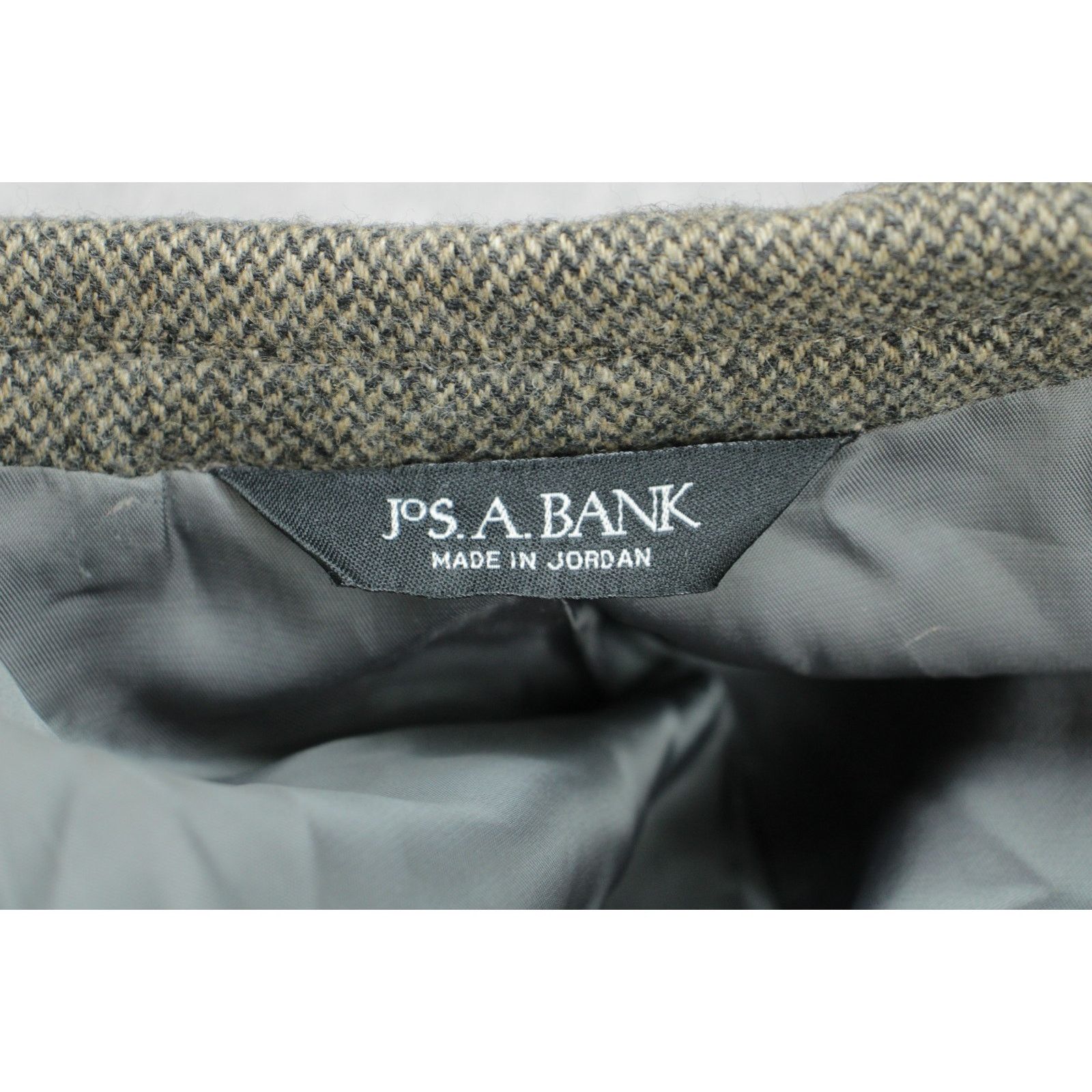 Jos. A. Bank Jos A Bank Blazer Mens 46R Herringbone 100% Camel Hair Size 46R - 5 Thumbnail