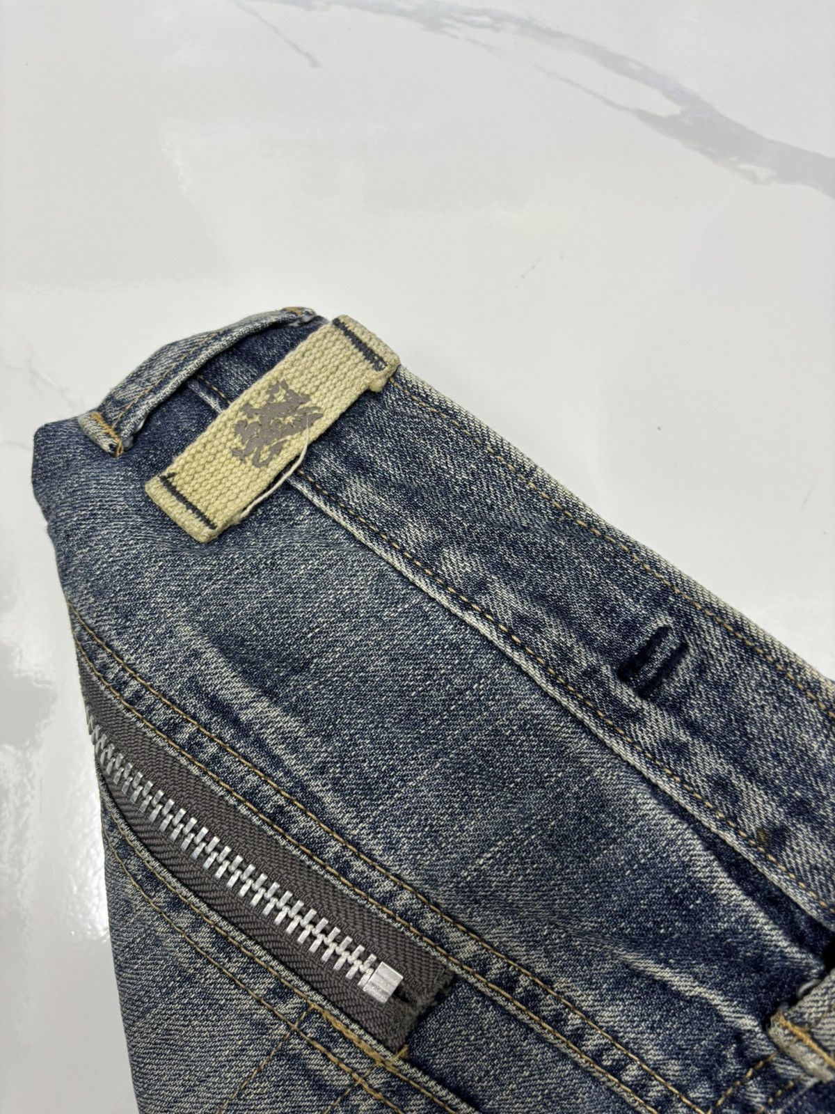 If Six Was Nine Vintage Japanese Brand Distressed Denim Jeans Loose Size US 34 / EU 50 - 10 Thumbnail