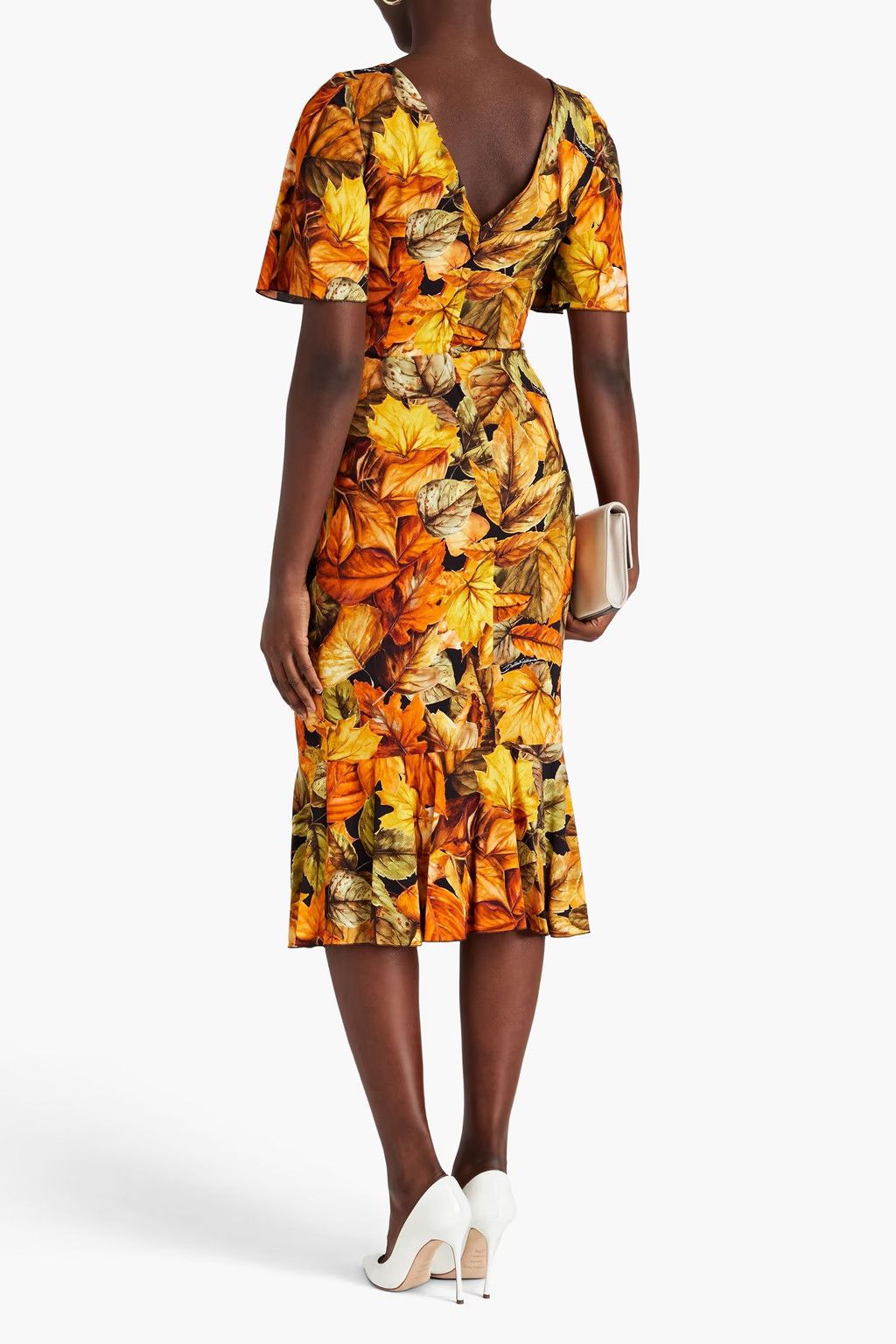 Dolce & Gabbana o1y0825 Midi Dress in Multicolor Size XS / US 0-2 / IT 36-38 - 3 Thumbnail
