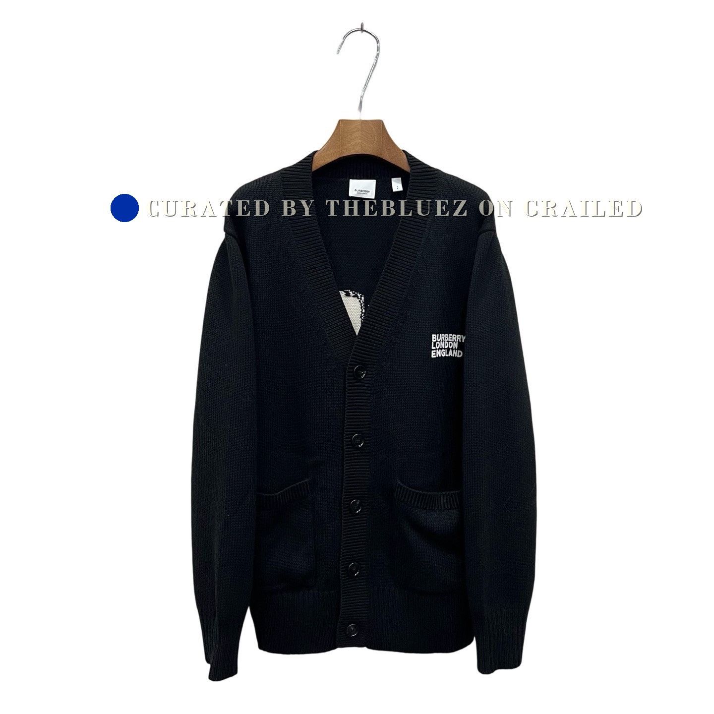 Burberry Burberry Love Letter Dual Pocket Wool Cardigan Size S / US 4 / IT 40 - 1 Thumbnail