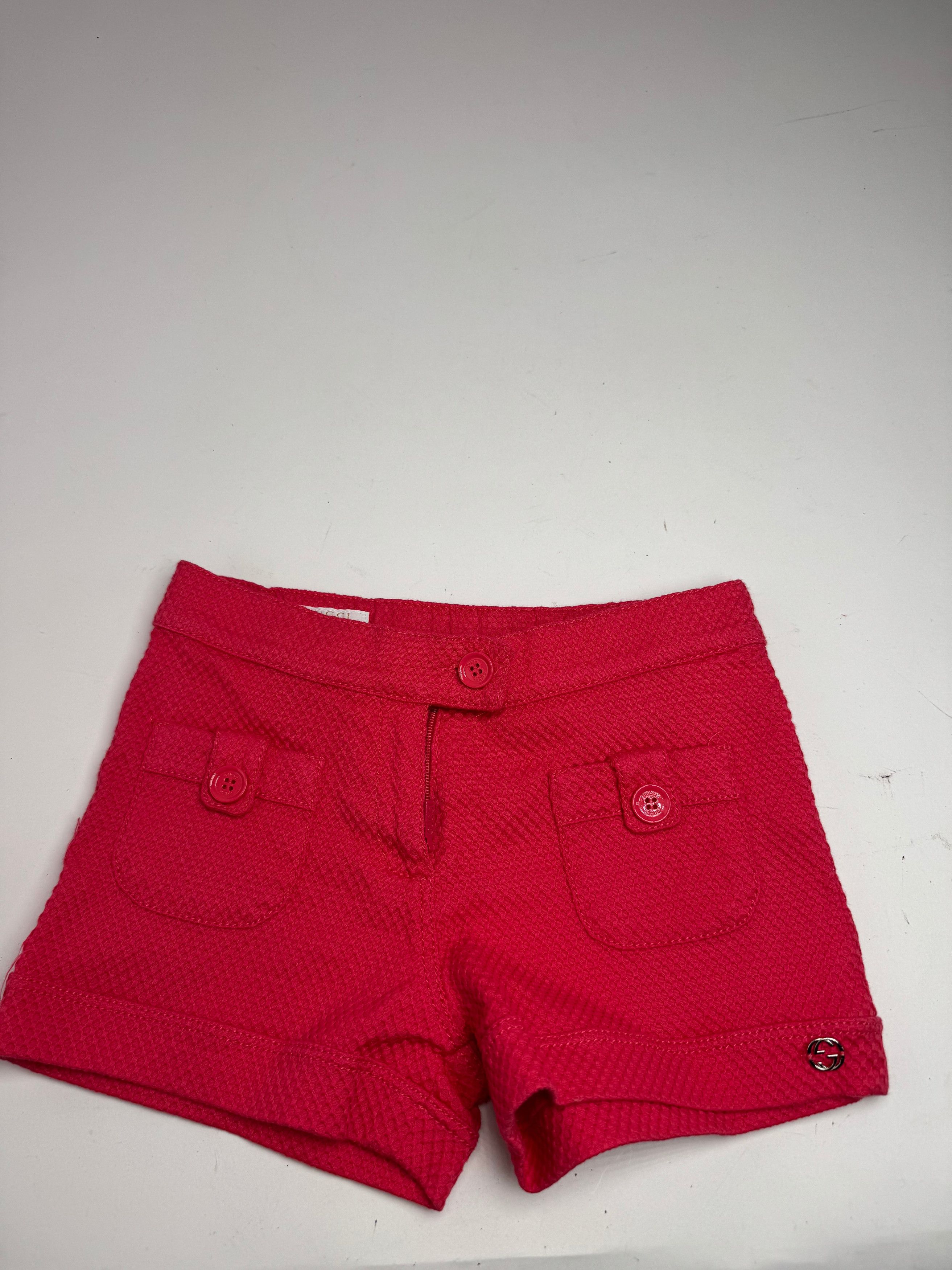Gucci Vintage Shorts Red XXS Size 26" / US 2 / IT 38 - 1 Thumbnail