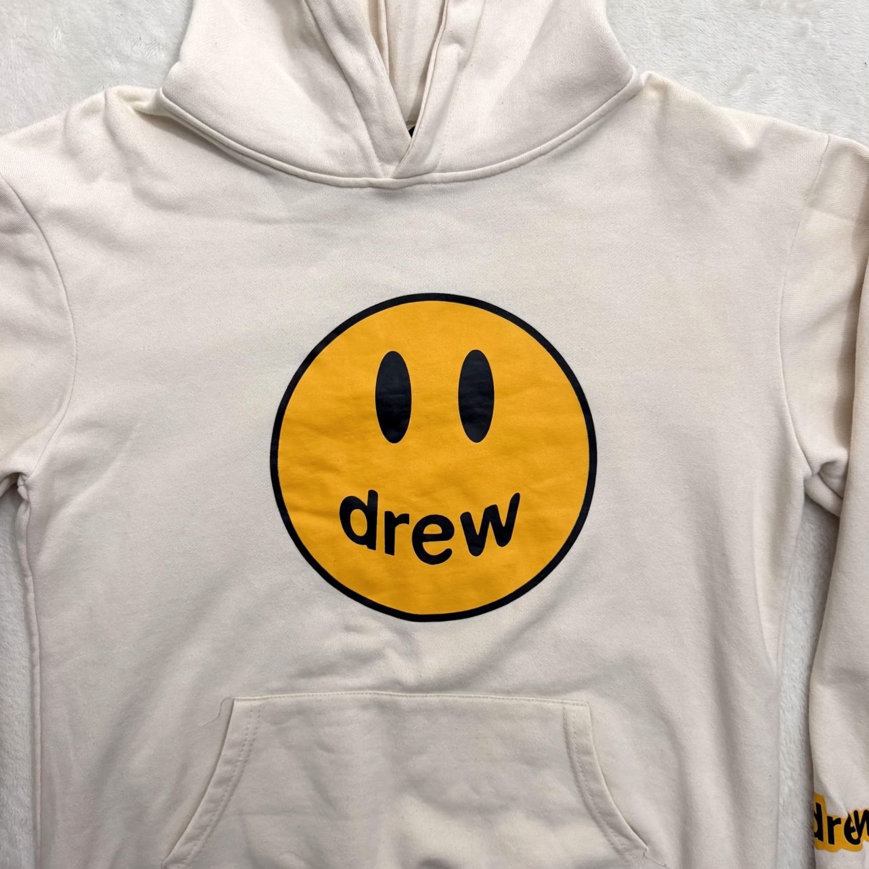 Drew House Drew House Hoodie Mens M White Graphic Print Pullover Crew Neck Long Sleeve Fleece Pocketed Size US M / EU 48-50 / 2 - 3 Thumbnail