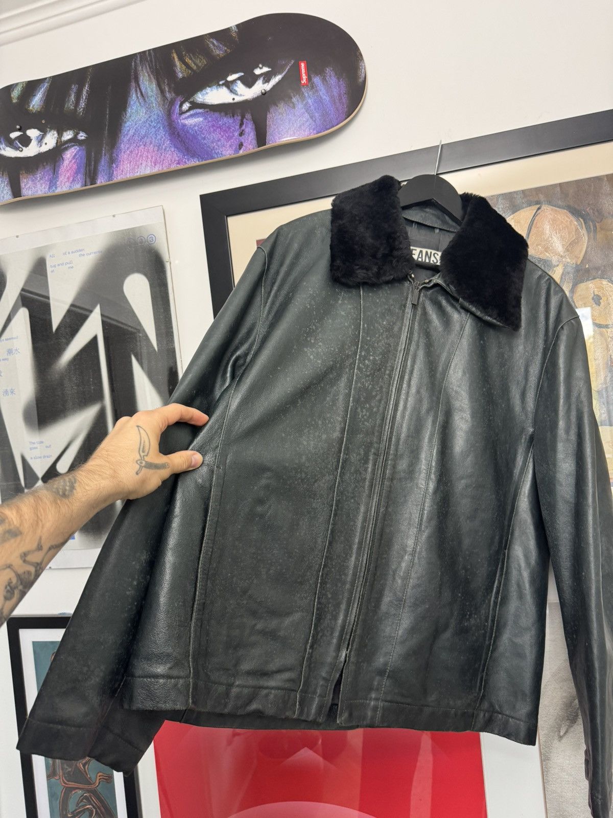 Iceberg Vintage 90s Iceberg Genuine Leather Jacket Archive Rare Size US M / EU 48-50 / 2 - 3 Thumbnail