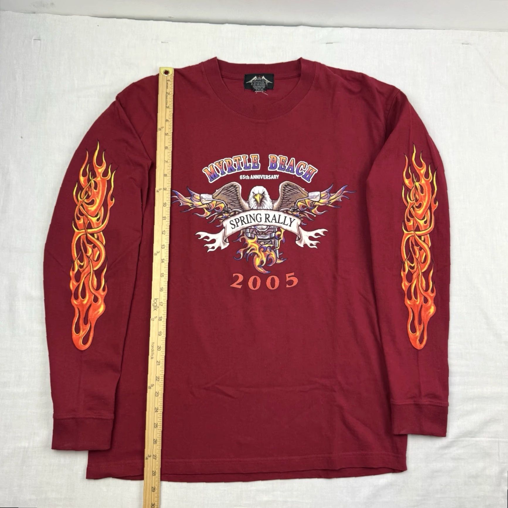 Vintage VINTAGE Myrtle Beach Spring Biker Rally 2005 Long Sleeve Shirt Adult Large Flame Size US L / EU 52-54 / 3 - 5 Thumbnail
