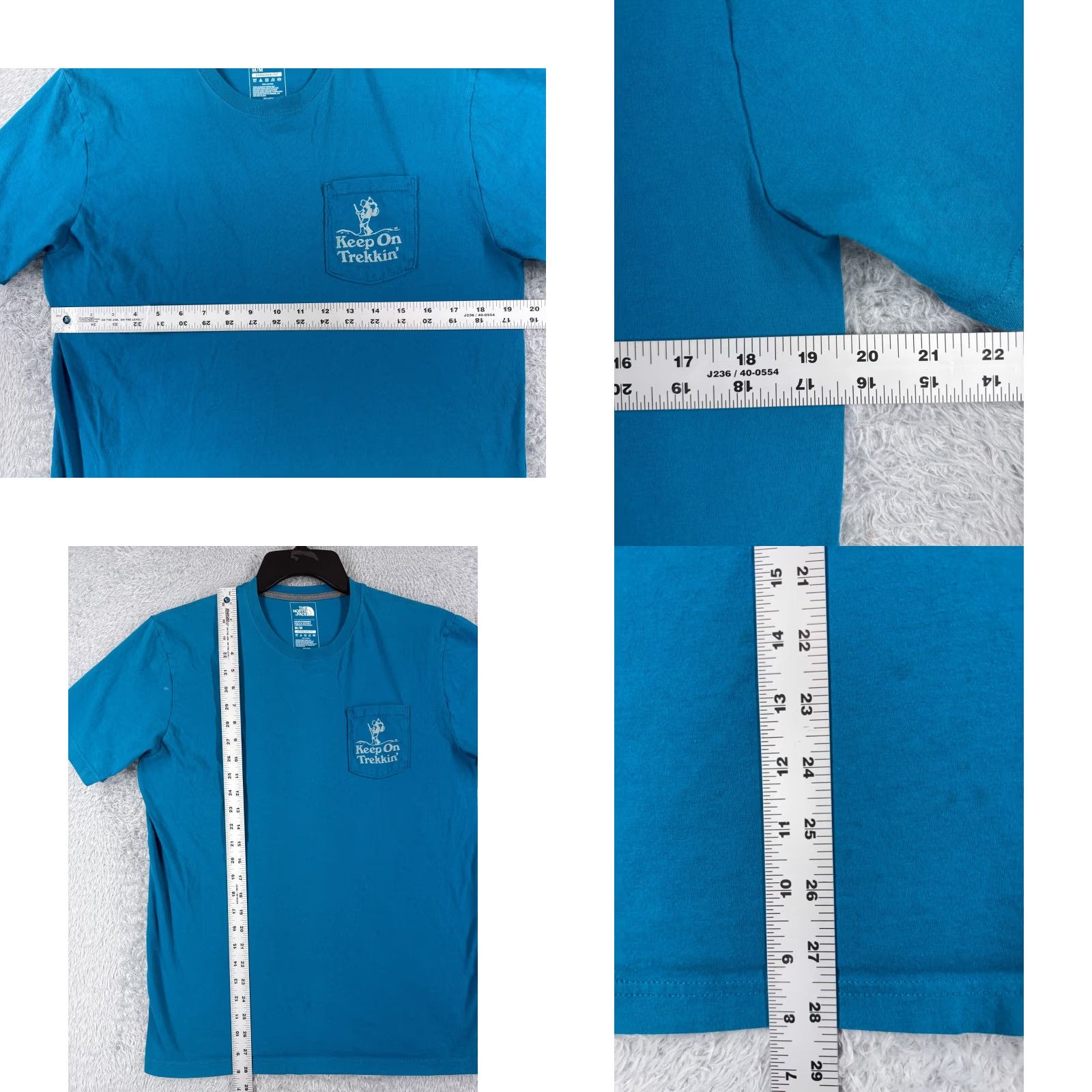 The North Face The North Face Shirt Adult Medium Blue Keep On Trekking Pocket Short Sleeve Crew Size US M / EU 48-50 / 2 - 8 Thumbnail