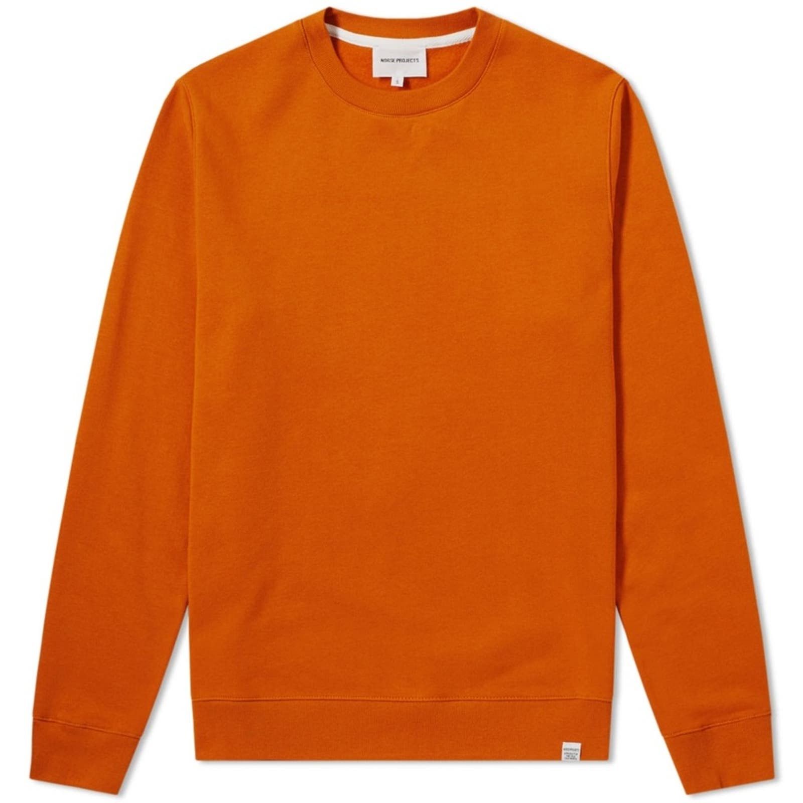 NORSE PROJECTS VAGN CLASSIC CREW SWEAT OXIDE ORANGE M