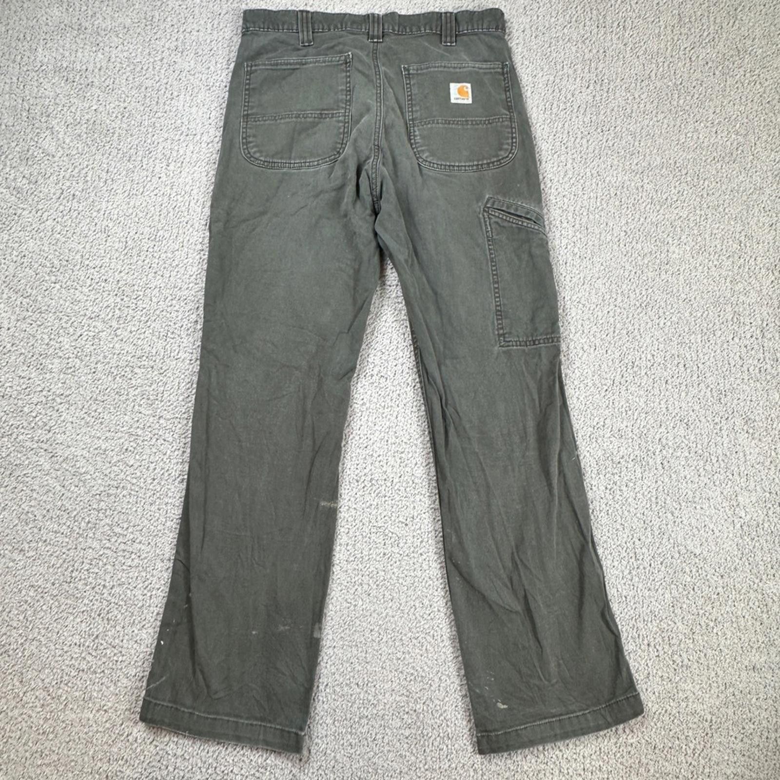 Carhartt Carhartt Relaxed Fit Work Pants Men's 32x32 Gray Canvas Size US 32 / EU 48 - 2 Thumbnail