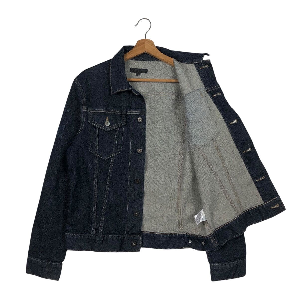 Japanese Brand 📌Vintage Biker Denim Jacket Uniqlo Japan Issey Miyake Size US M / EU 48-50 / 2 - 14 Thumbnail