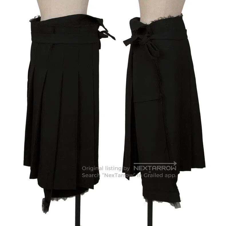 Comme des Garcons Comme Des Garcons size M Black vintage lace wrap-around sk Size 22" - 1 Thumbnail