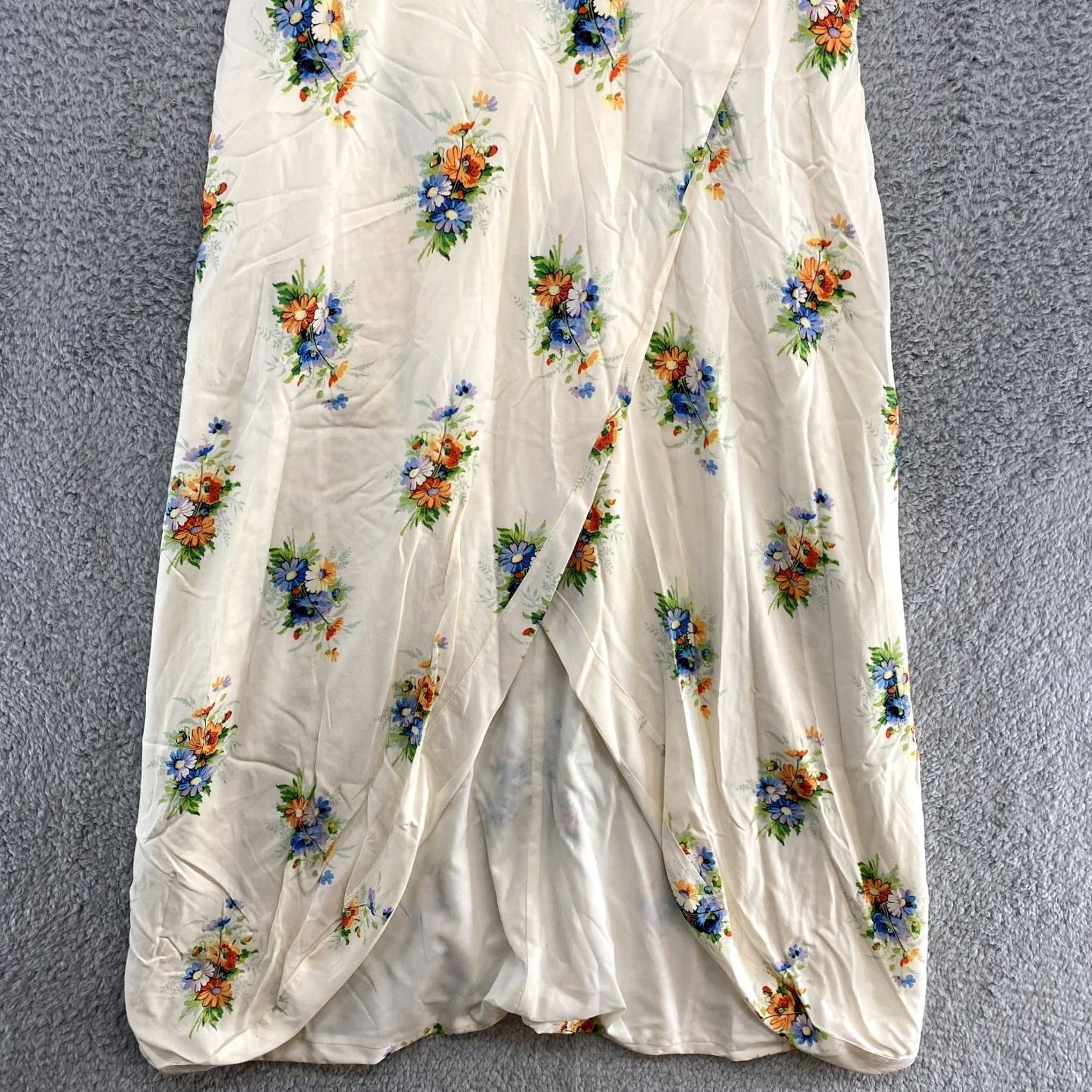 Madewell Madewell Faux Wrap Maxi Dress Womens 14 Floral Ruffle Sleeve Viscose Bohemian Professional rewording not allowed Size XL / US 12-14 / IT 48-50 - 3 Thumbnail