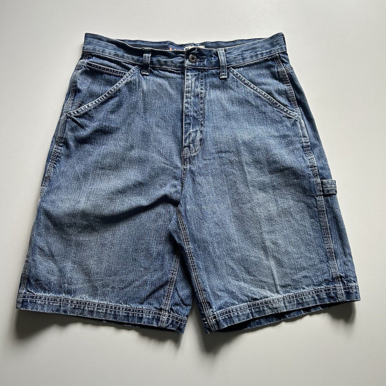 Vintage Vintage Y2K Jean Shorts Jorts Size 32 Blue Denim Carpenter Size US 32 / EU 48 - 1 Thumbnail
