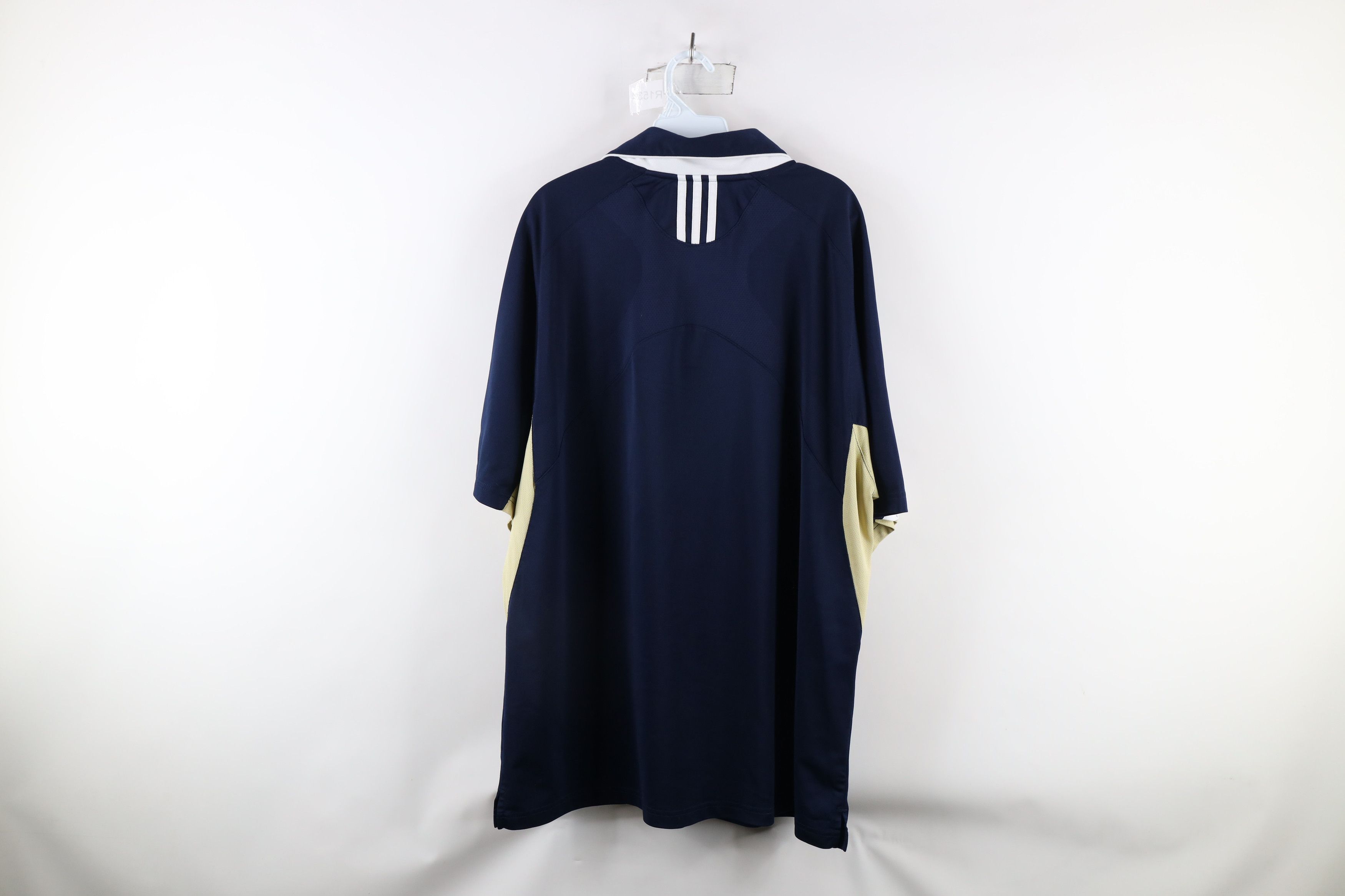 Adidas × Vintage Vintage Adidas University Football Collared Polo Shirt Blue Size US XXL / EU 58 / 5 - 12 Thumbnail