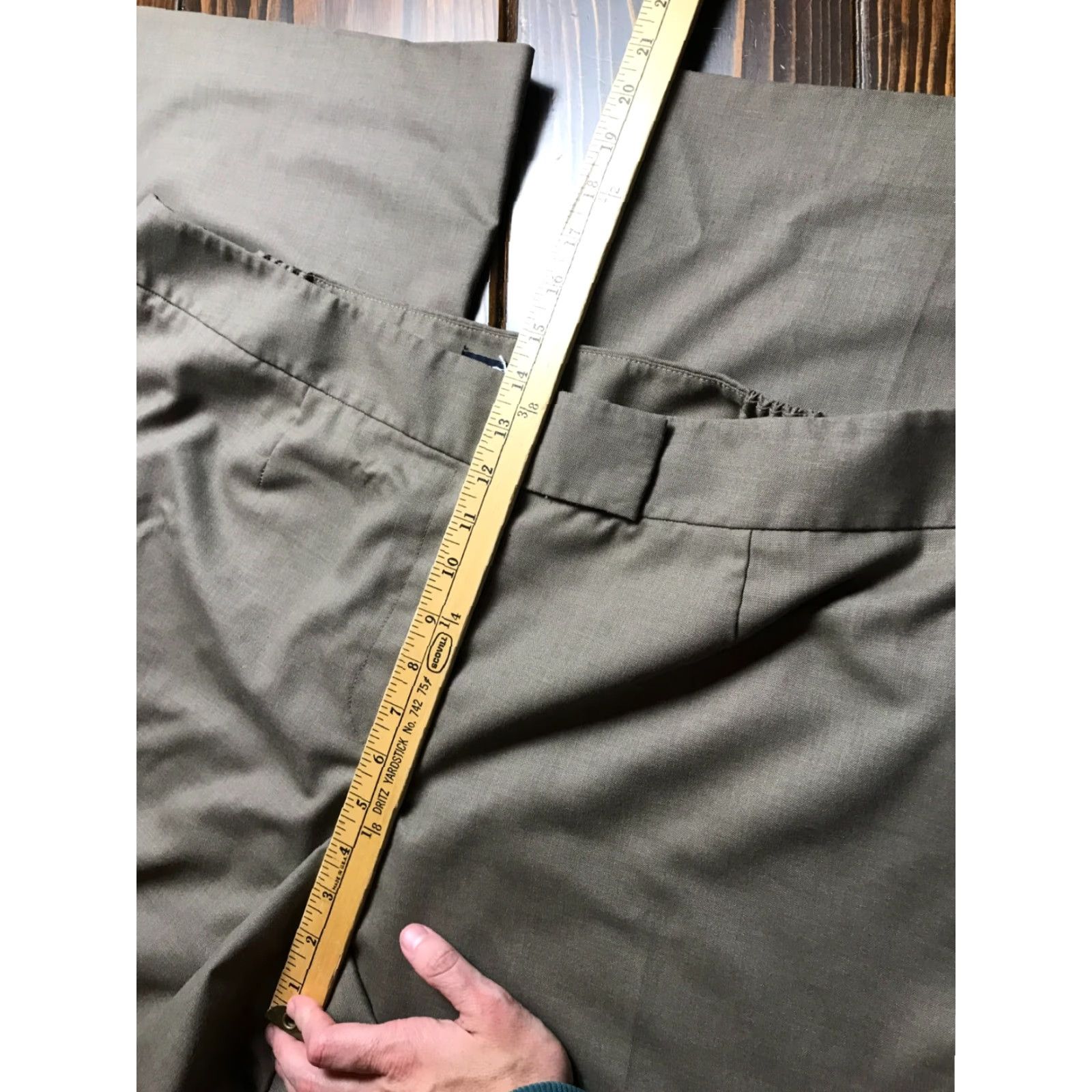 Evan Picone VINTAGE Evan Picone Pants, Women's Plus Size 20, Brown, Dress Pants, Straight Leg Size 42" / US 20 - 4 Thumbnail
