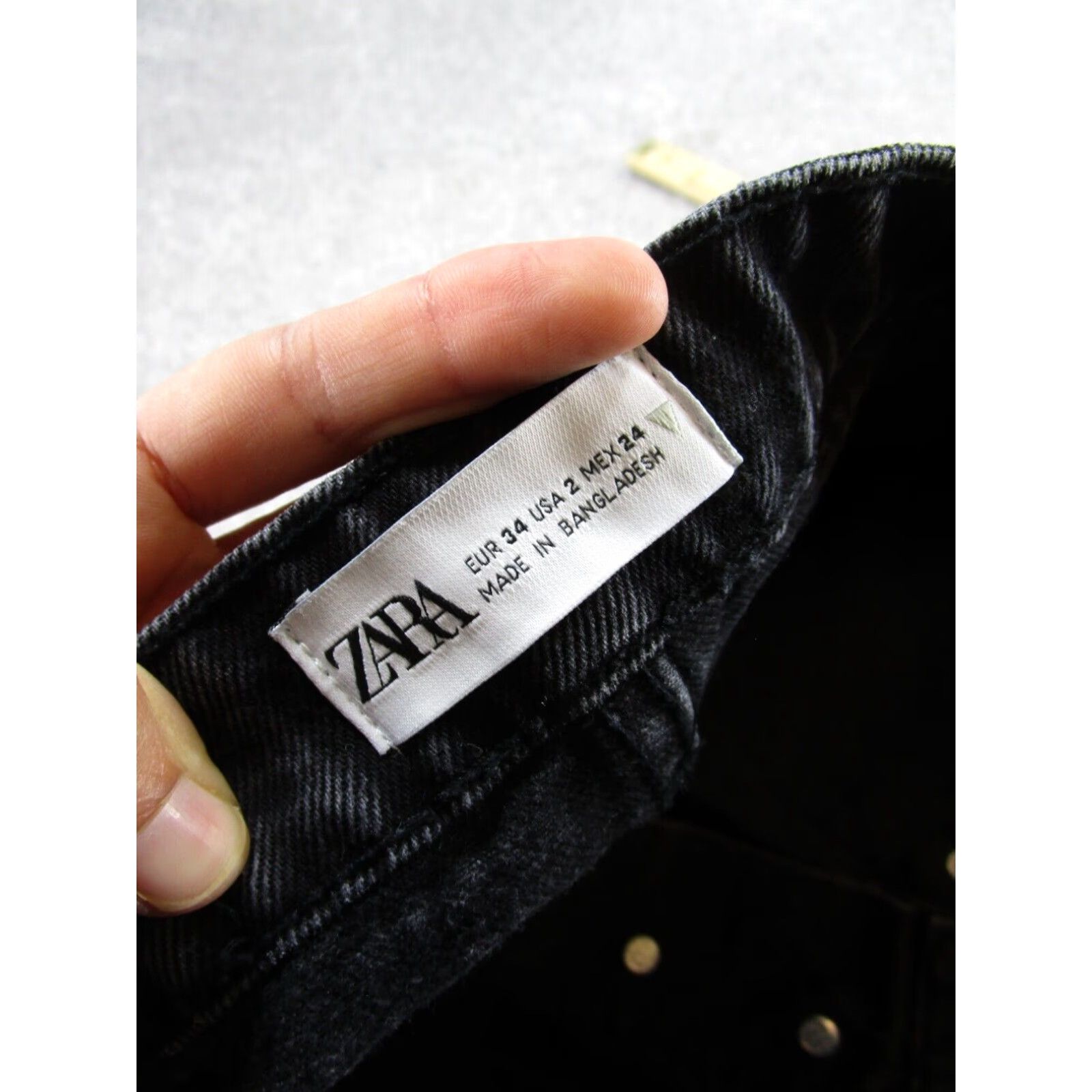Zara Womens Zara Shorts 2 Dark Gray Jean Denim Button Fly Cut Offs Size 26" / US 2 / IT 38 - 7 Thumbnail
