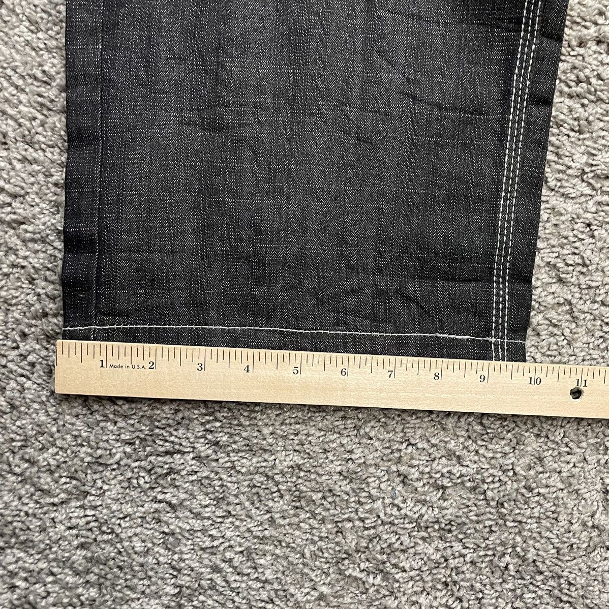 Japanese Brand Lot 29 Jeans Marvin the Martian Raw Black Baggy Wide Leg ...