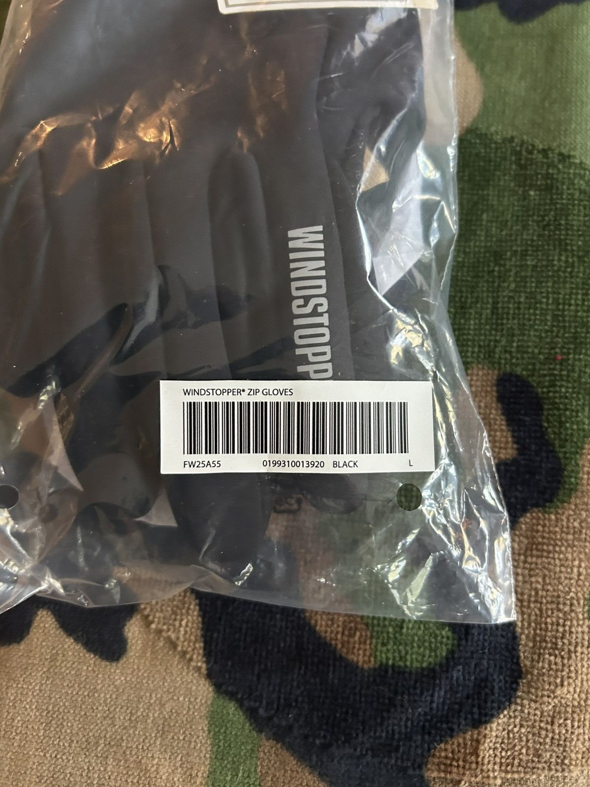 Supreme Supreme Windstopper Zip Gloves Black Large FW25 Size ONE SIZE - 5 Thumbnail